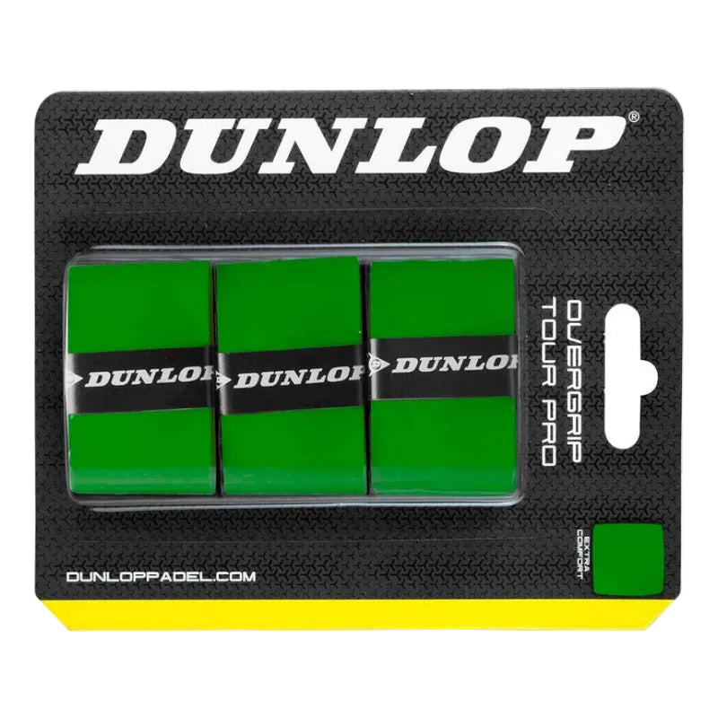 Dunlop Tour Pro Overgrip Green (Pack of 3)