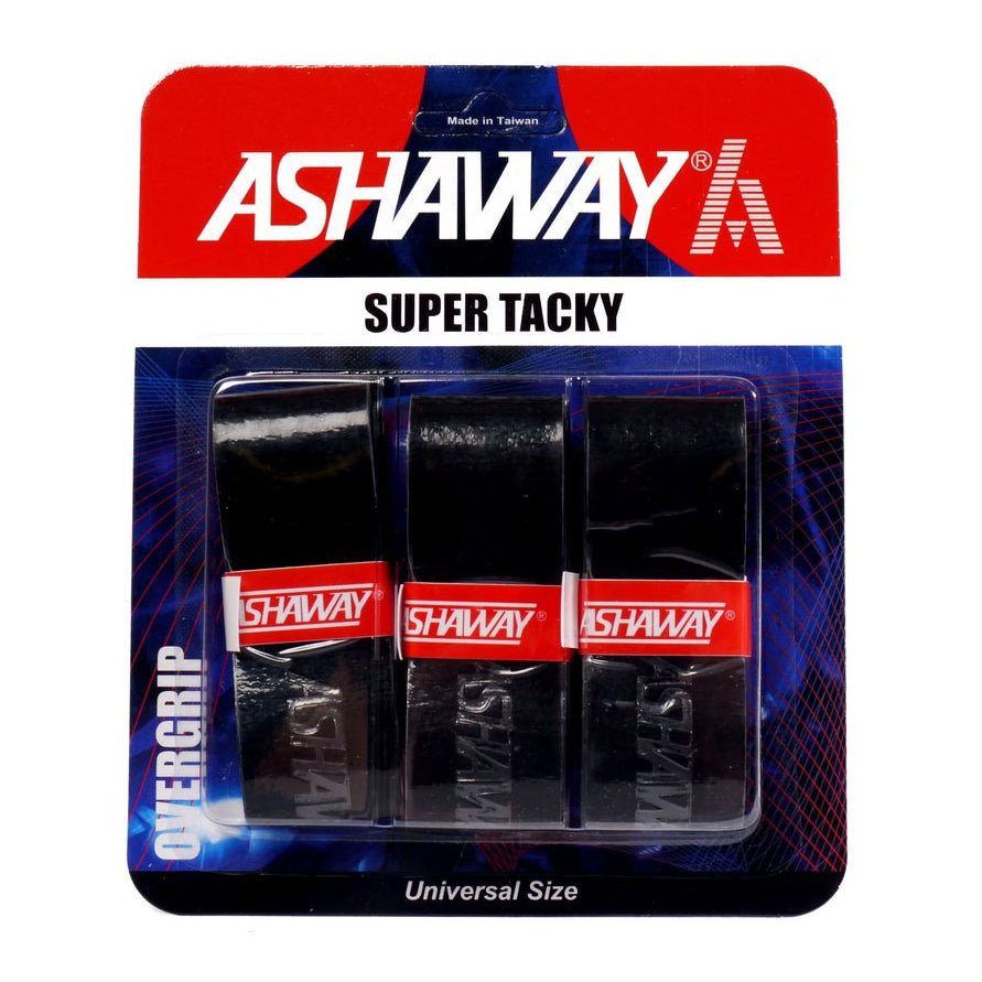 Ashaway Super Tacky Overgrip Black (Pack of 3)