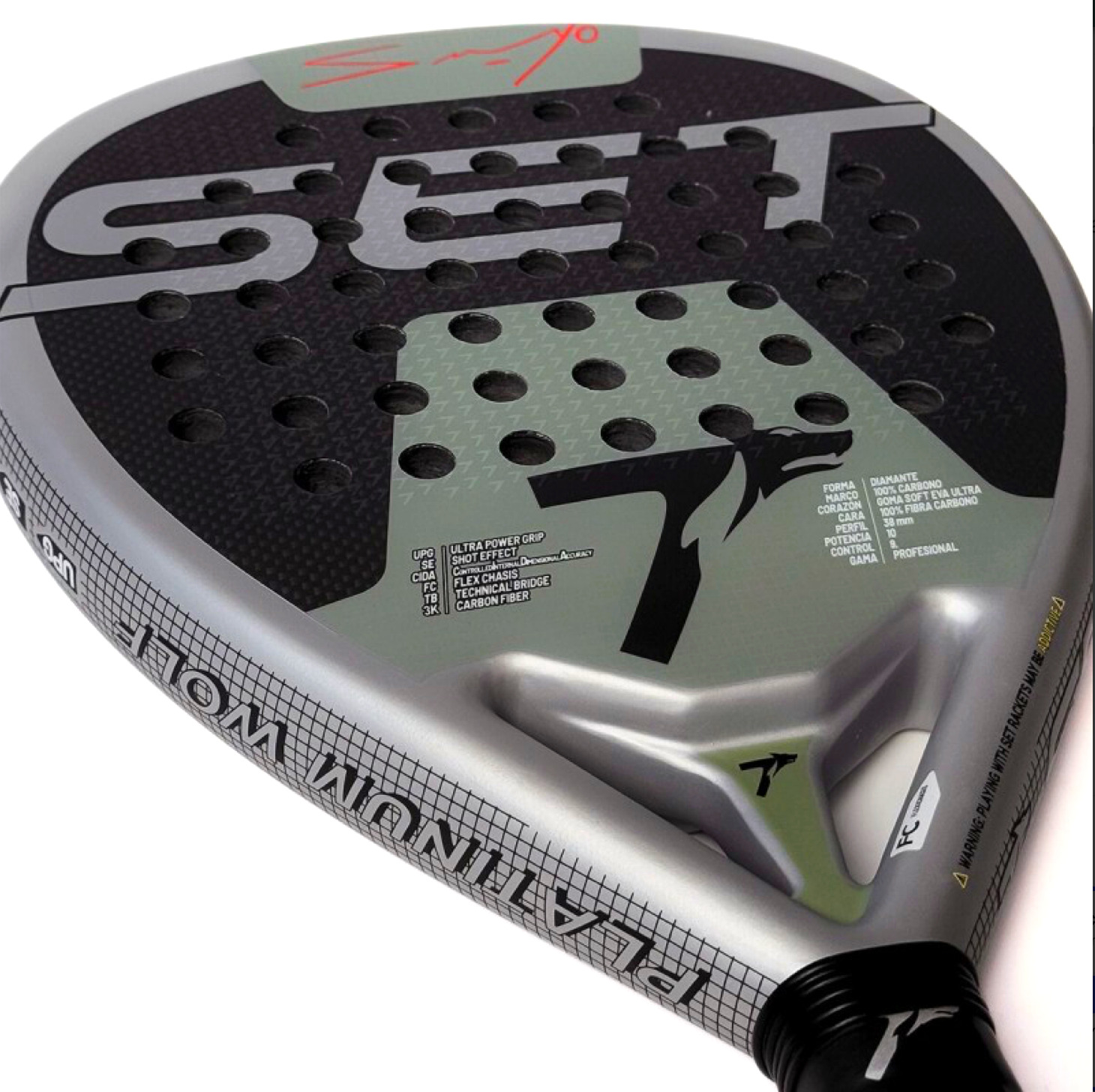 SET Sanyo Platinum Wolf Control Padel Racket