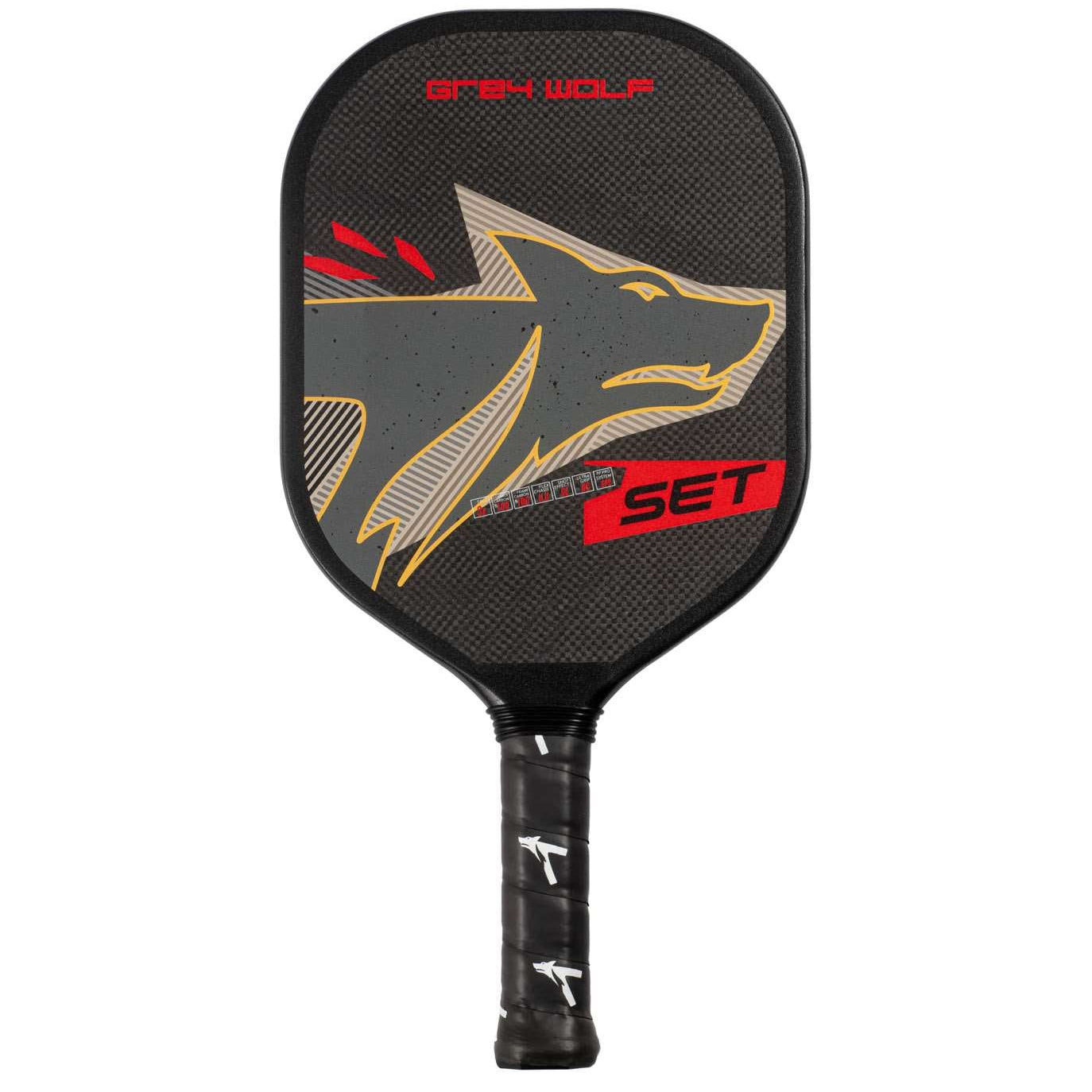SET Grey Wolf Attk Pickleball Paddle